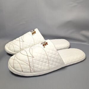 Princess Cruises Exclusive Sanctuary Collection White Quilted Slippers Unisex
